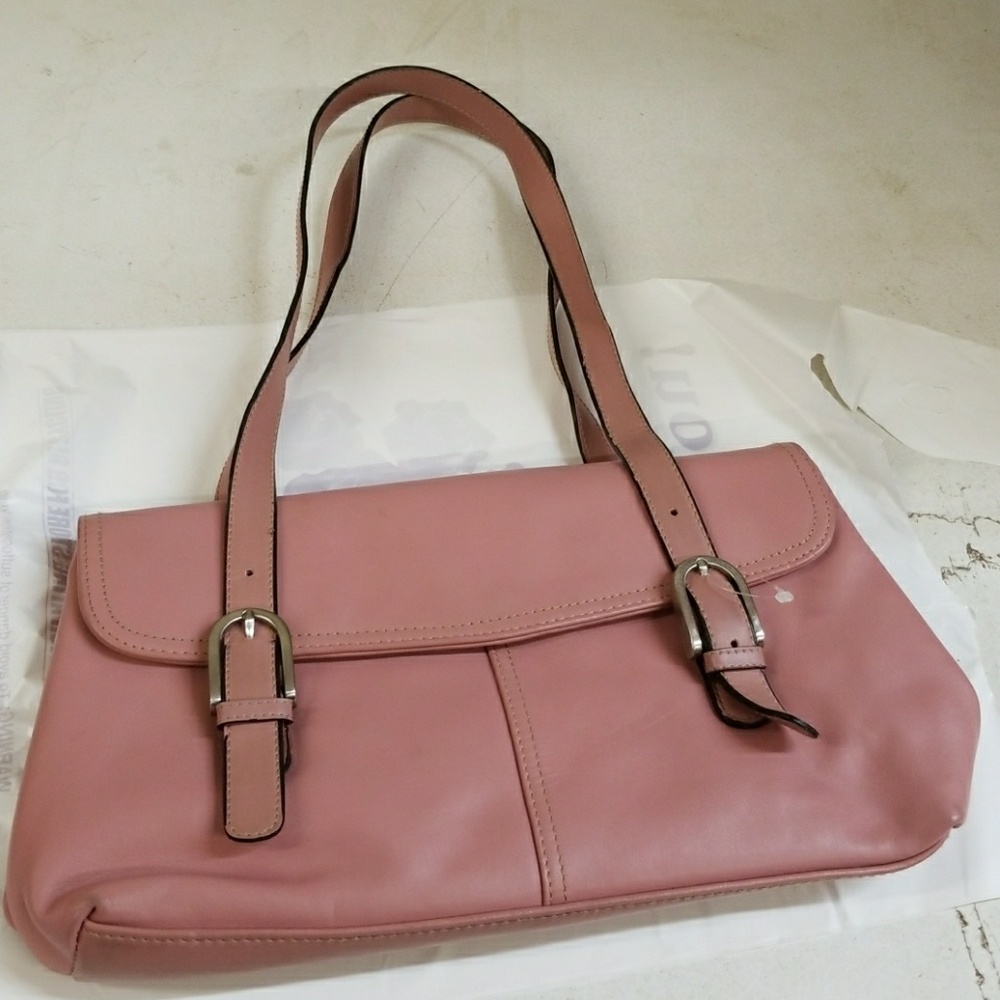Pink Color Leather Purse